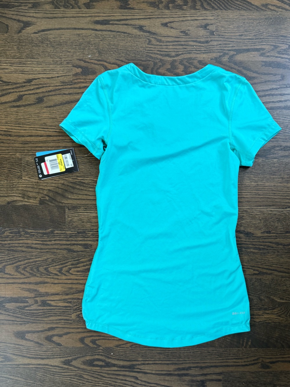 Nike Pro Women's V-Neck Performance Shirt - Teal Blue - Picture 5 of 5